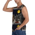 thumbnail image 3 of Kdxio Christmas Landscape for Men's Muscle T-shirt,Sleeveless for Workout Running Athletic Gym Lounge Casual, 3 of 7