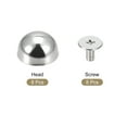 thumbnail image 3 of Unique Bargains 12x7mm Screw Back Rivets Hollow Round Head Leather Studs Silver Tone 8 Pack, 3 of 5