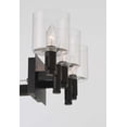 thumbnail image 6 of Eurofase 46812-018 Decato 3-Light 21 in. Matte Black Clear Glass Vanity Wall Light, 6 of 10