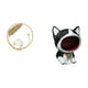 thumbnail image 5 of Escultura de gato con bola de cristal, figura de metal, adorno de escritorio, estatua, soporte, arte, artesanía, entrada, llavero, dulcero, centro de, 5 of 8