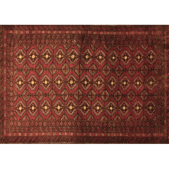 Ahgly Company Indoor Rectangle Southwestern Brown Country Area Rugs, 4' x 6'
