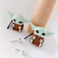 thumbnail image 4 of JHIJHOO AirPods Case,Thick Soft Portable Buckle Protective Silicone Skin Cover Case [Front LED Not Visible] Compatible with Apple AirPods Earphone Charging Case 2&1 (Yoda), 4 of 8