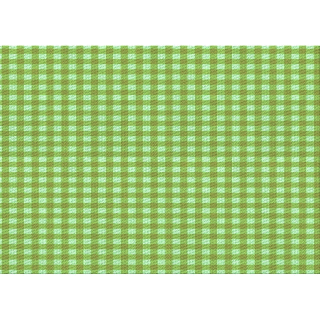 Ahgly Company Machine Washable Indoor Rectangle Transitional GreenYellow Green Area Rugs, 3' x 5'
