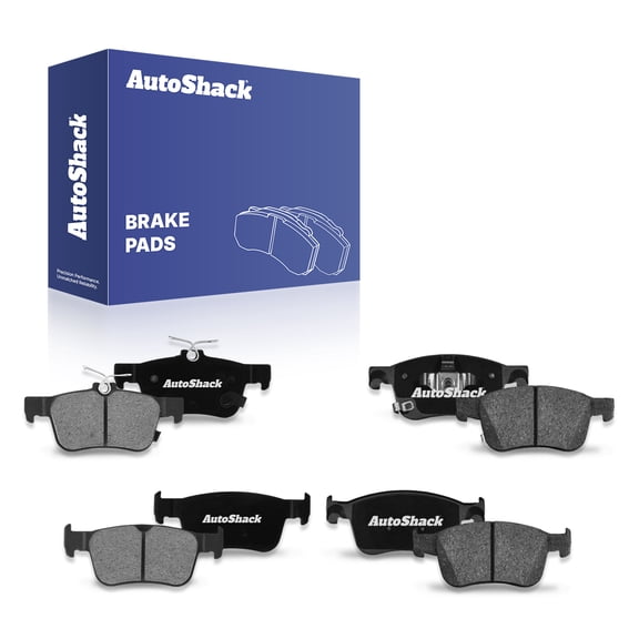 AutoShack Front & Rear Ceramic Brake Pad Set for Honda & Acura, Civic 2022-2025 Accord 2023-2025 Integra 2023-2025, FWD L4 1.5L 2.0L