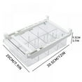 thumbnail image 2 of Fridge Drawer Organizer, Mini Refrigerator Drawers Storage Box, Pull Out Refrigerator Drawer Organizer Bins, Fit for Fridge Shelf Under,8-grid, 2 of 10