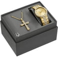 thumbnail image 2 of Bulova Crystal Mens Watch and Cross Pendant Necklace Box Set, 2 of 4