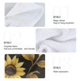 thumbnail image 2 of Yayeee Kitchen Hanging Hand Towels Set of 2 with Loop Bathroom Absorbent Tie Towel, Black Sunflower Pattern, 2 of 7