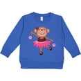 thumbnail image 2 of Inktastic Ballerina Dance Monkey Toddler Sweatshirt, 2 of 4