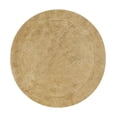 thumbnail image 2 of HOME WEAVERS Waterford Collection Cotton Round Bath Rug, 30" Round, Linen, 2 of 9