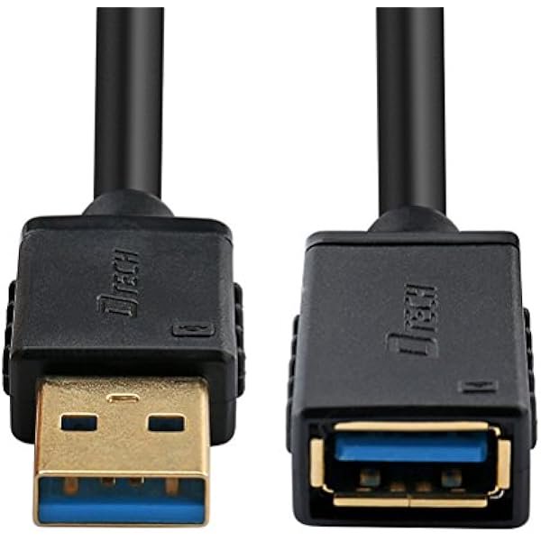 wonima44 Gold Plated USB 3.0 Extension Cable 3 Feet Type A Male to Female Port Cord (Black, 1-Meter)Title Generator