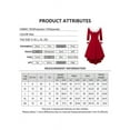 thumbnail image 2 of Enwejyy Winter Women Fashion Irregular Hem Solid Color Christmas Theme Party Hi-Low Length Dress, 2 of 3