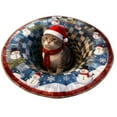 thumbnail image 2 of Christmas Decor Carpet Christmas 3D Rug Circular Carpets With Various Christmas Bring A Visual And Three Sense Of Depth To People Actually It's A Two Plane Polyester carpet, 2 of 4