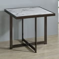 thumbnail image 3 of Steve Silver Kayley Contemporary 24" Square End Table, White, 3 of 7