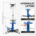 thumbnail image 3 of Ktaxon Hydraulic Telescoping Transmission Jack, 1/2- Ton,34" to 68" Lifting Range, w/Pedal, Blue, 3 of 7