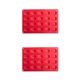 thumbnail image 1 of Kearding Molde de concha roja de silicona de 20 agujeros, herramientas para hornear hechas a mano de Chocolate, galletas, dulces, Cupcakes, Rojo 2Conjunto, 1 of 6