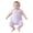 Purple, variant on Ruyang Infant Baby Short Sleeve Jumpsuit Textured Knit Snap Front Romper Footless One Piece Outfit Newborn Toddler Summer Clothing