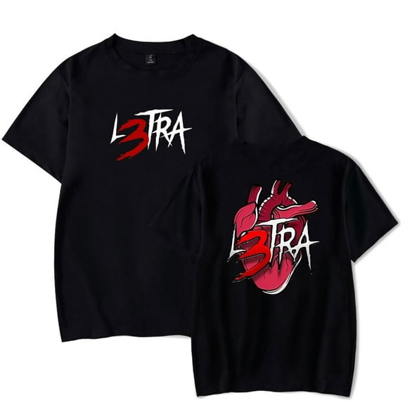 Luar La L Merch L3TRA Heart T-Shirt Women Men Casual Crewneck Short Sleeve Fashion Tee