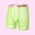 thumbnail image 2 of khonts,Men's Underwear Sexy Mesh Breathable Boxer Briefs Low Rise Cool Boxers Green XL, 2 of 3