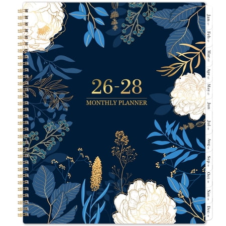 2026-2028 Monthly Planner - 2 Year Monthly Planner/Calendar 2026-2028, July 2026 - June 2028, 11" x 9", 24 Monthly Planner with Tabs, Back Pocket, Holidays, Twin-Wire Binding, Note Pages