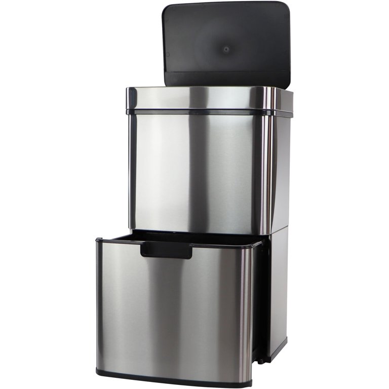 Hanover 12-Liter / 3.1-Gallon Trash Can with Sensor Lid in