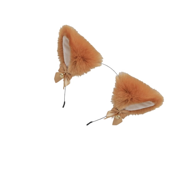 Minnieouse Banda para la cabeza de niña con lazo, cascabeles pequeños, diseño de orejas de animales encantadores, suministro a juego, herramienta de Accesorio para el cabello Tipo8 Minnieouse AP010458-08B