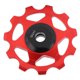 thumbnail image 4 of Polea del desviador trasero de bicicleta de montaña 11T Rueda guía trasera Rodillo polea Accesorios de rodamiento Rueda tensoraRojo, 4 of 10