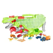 Kid Connection Dinosaur Vehicle Transporter Play Set, 18 Pieces