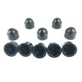 thumbnail image 1 of negra de del coche de 18m m cubre los casquillos hexagonales M8 del perno del tornillo del eje Sharpla Cubiertas antipolvo para tornillos de rueda, 1 of 8
