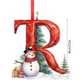 thumbnail image 2 of 26-Pack Acrylic Alphabet Christmas Ornaments – 8cm DIY Personalized Letter Decor for Tree, Wreath & Wall – Unbreakable Xmas Craft Set with Hanging Ropes (A-Z, 2025), 2 of 2