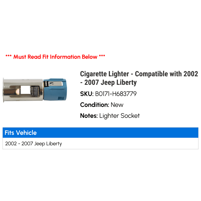 2005 Jeep Liberty Cigarette Lighter Replacement