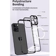 thumbnail image 6 of Nalacover Magnetic Case for iPhone 15 Pro Max, Transparent Aluminum Alloy Frame Shockproof Non-Yellowing Hard Protection Phone Case Compatible with MagSafe for iPhone 15 Pro Max, Grey, 6 of 8