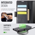 thumbnail image 2 of TOWOND Phone Case for iPhone 15 Pro Max Magnetic Wallet Phone Case Protective Leather Case with Card Holder Function Shockproof Flip Case Black, 2 of 8