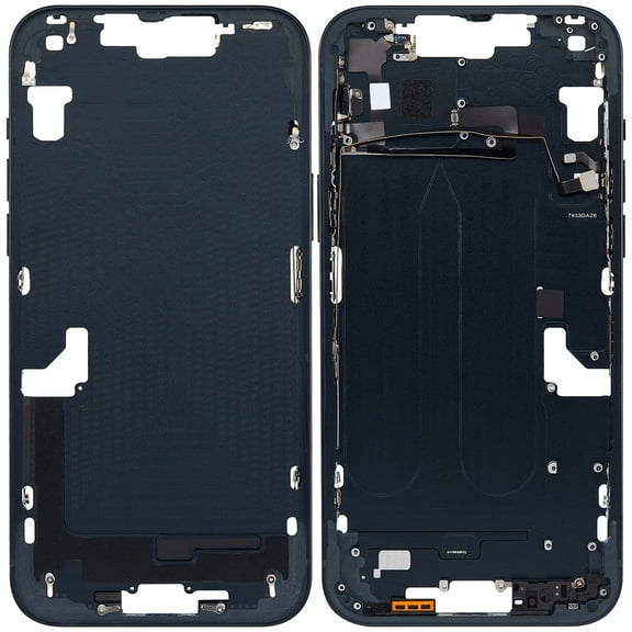 Replacement Mid-Frame Housing W/Power & Volume Button Compatible For iPhone 14 Plus(US)(Aftermarket )(Midnight)