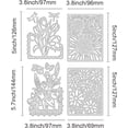 thumbnail image 2 of Juego de 4 troqueles metálicos para bordes florales, plantillas para repujado, ideales para manualidades, decoración de tarjetas, álbumes de recortes y mucho más., 2 of 6