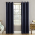 thumbnail image 1 of Sun Zero Becca Energy Efficient Grommet Curtain Panel, 40" x 63", Navy, 1 of 6