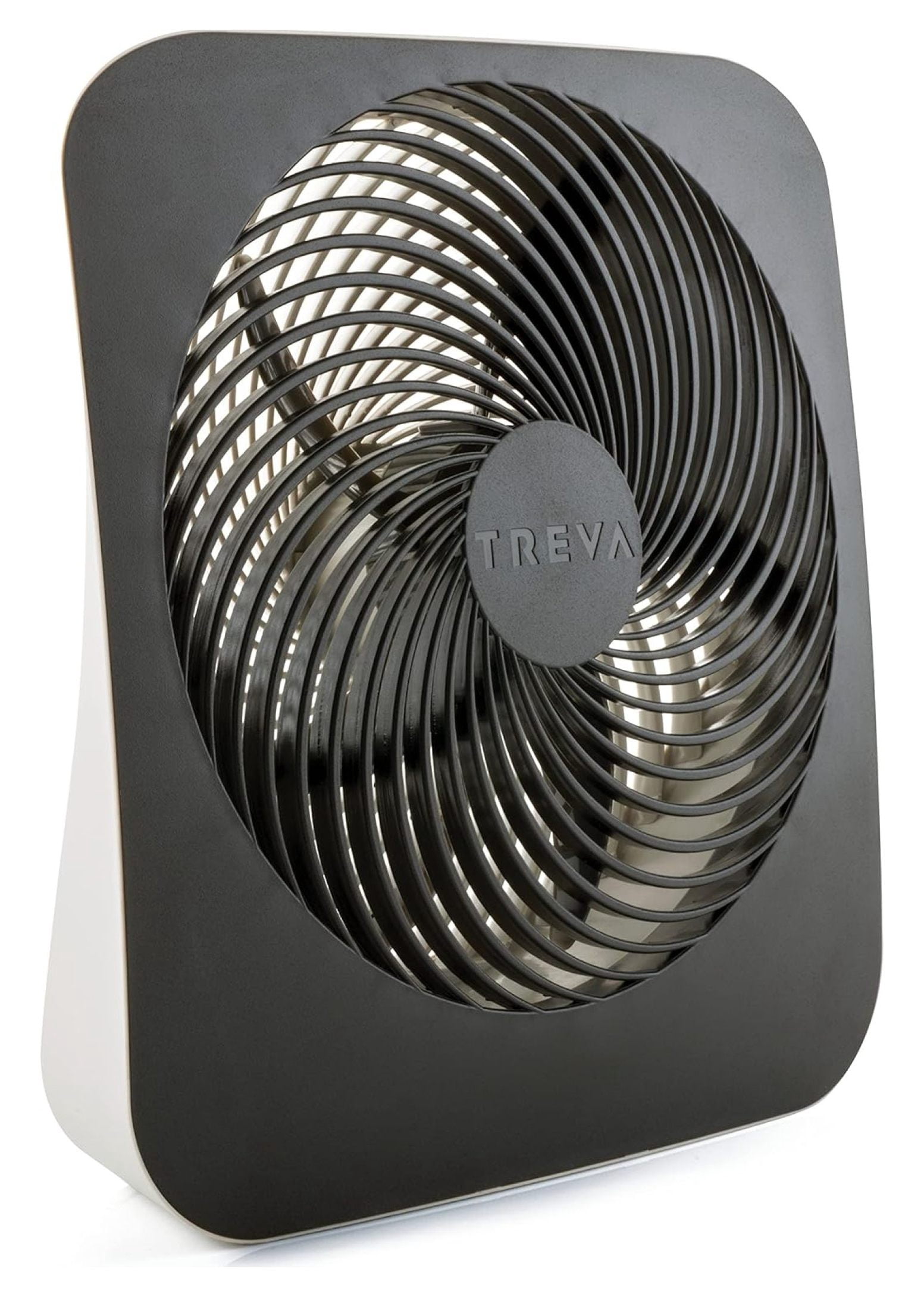 Treva 10-Inch Portable Desk Battery Fan, Powered by Battery and/or Adapter - Air Circulating with 2 Cooling Speeds, With Built In USB Charging Port