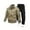 Khaki, variant on DPTALR George Men Track Suits Sets Long Sleeve Full-Zip Sweatsuit Active Thin Jackets and Cargo Pants 2 Piece Outfits Leisure Green Big and Tall Men XXXL