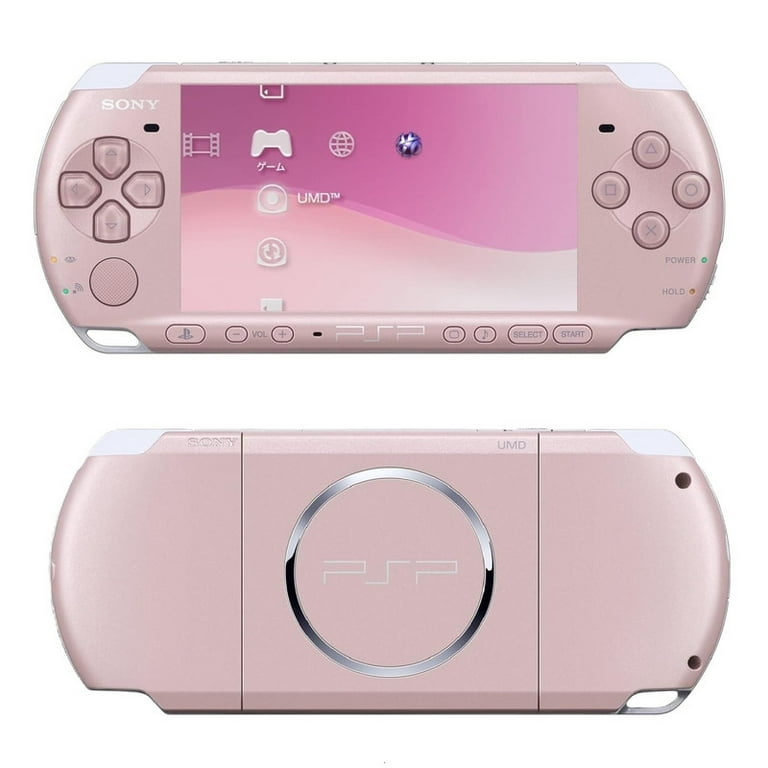 Restored Playstation Portable PSP 3000 Gaming Console, Blossom Pink (Refurbished)