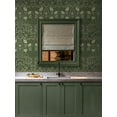 thumbnail image 5 of Seabrook Designs Evergreen Stenciled Floral Prepasted Wallpaper, 5 of 6