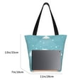 thumbnail image 5 of Kll Tote Bag For Women Bathtub With Soap Bubbles Print Shopping Grocery Reusable Bags For Office School Shopping Travel, 5 of 8