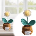 thumbnail image 1 of BKER Handmade Crochet Pot Desktop Ornament Decorative Knitted Potted Home Desk Accessory Unique Idea, 1 of 4