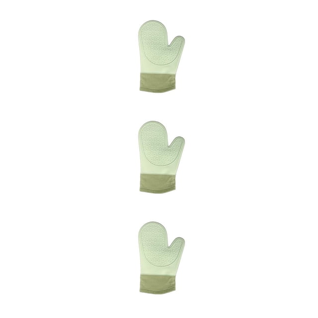 Wosthever Manoplas impermeables de silicona Guantes lavables Aislamiento para horno Microondas Barbacoa Panadería Herramienta para el hogar Type1 NO1