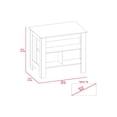 thumbnail image 6 of FMFURNITURE Brooklyn Kitchen Island with Open Storage Engineered Wood Light Oak, 6 of 6