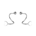 thumbnail image 1 of Pendientes de primavera para mujer con diseño de nicho de pendientes simple y personalizado, pendientes de estrella de amor de alta gama, 1 of 6