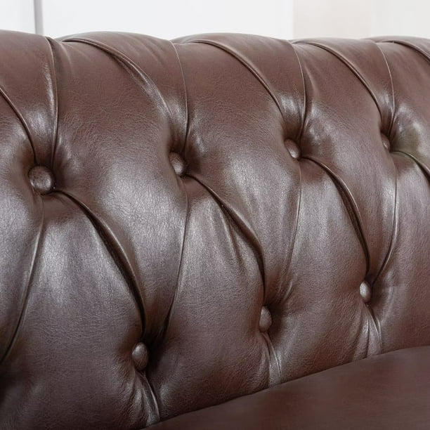 genopfyldning midler forslag 84"Rolled Arm Chesterfield Sofa Couch, Modern 3 Seater Sofa Couch, Luxious Leather Couch with Thicken Seat Cushions and Button Tufted Back, Chesterfield Couch with Nailhead Trim, Dark Brown+PU - Walmart.com genopfyldning midler forslag 84"Rolled Arm Chesterfield Sofa Couch, Modern 3 Seater Sofa Couch, Luxious Leather Couch with Thicken Seat Cushions and Button Tufted Back, Chesterfield Couch with Nailhead Trim, Dark Brown+PU - Walmart.com
