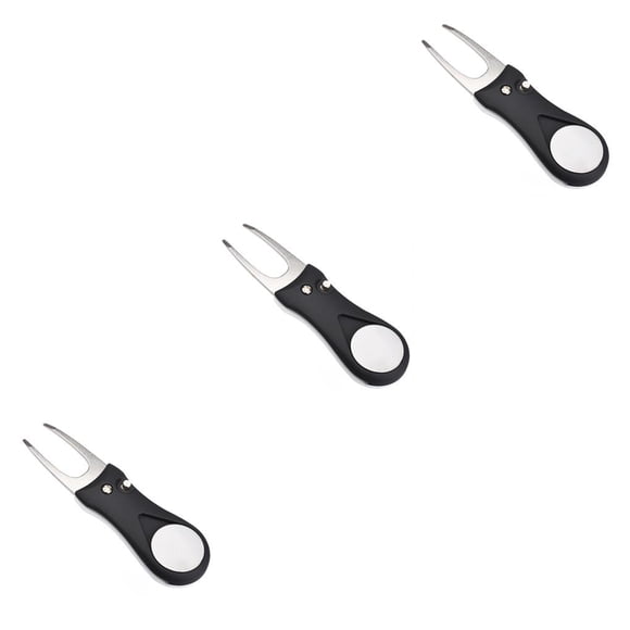 Eigraketly Golf Pitch Groove reparación horquilla Pitchfork manija de plástico marcador negro Type1 NO1 Eigraketly CBP218358