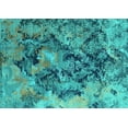 thumbnail image 1 of Ahgly Company Indoor Rectangle Oriental Turquoise Blue Industrial Area Rugs, 7' x 10', 1 of 4