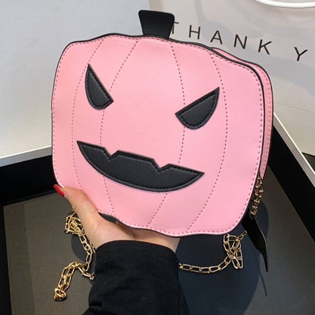 Bolso de hombro diario de Halloween con colgante de murciélago de color sólido para viajes de vacaciones