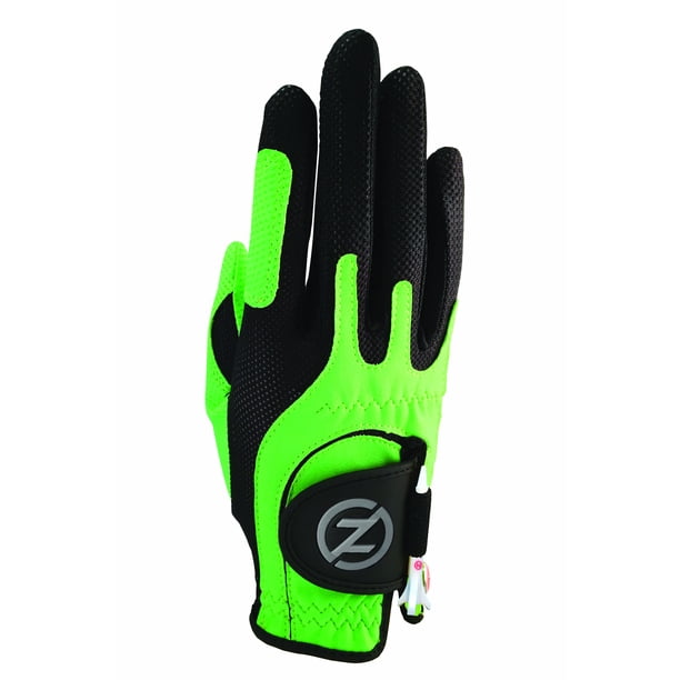 Zero Friction Junior Golf Glove, Right Hand, One Size, Lime