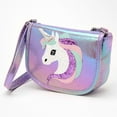 thumbnail image 1 of Claire's Shimmering Purple Unicorn Shoulderbag, 1 of 2